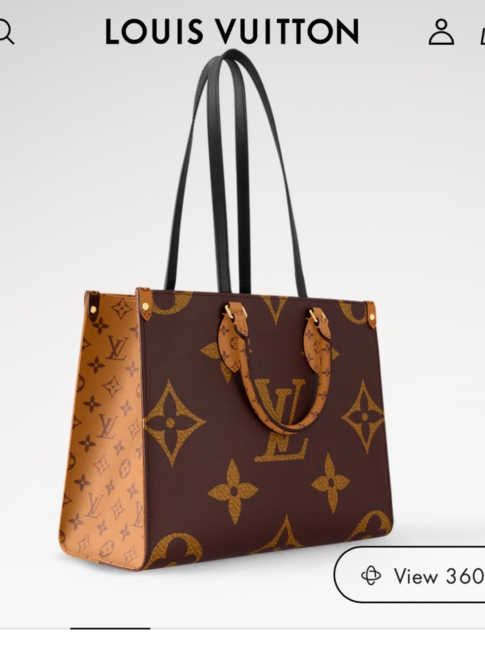 Louis Vuitton on the go MM tote bag
